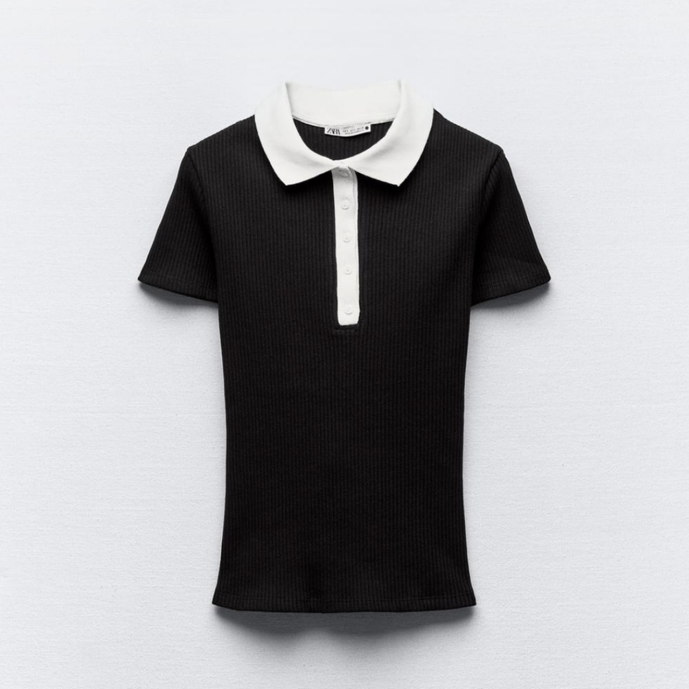 Zara ribbed polo